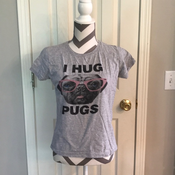 LAT Tops - I Hug Pugs Tee Size Medium